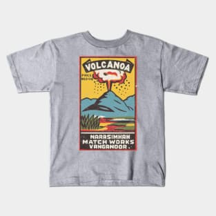 Volcano / Indian Matchbox Art Kids T-Shirt